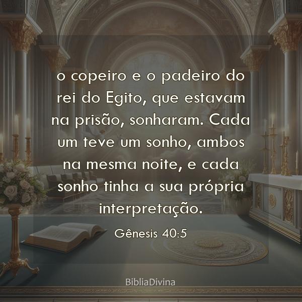 Gênesis 40:5