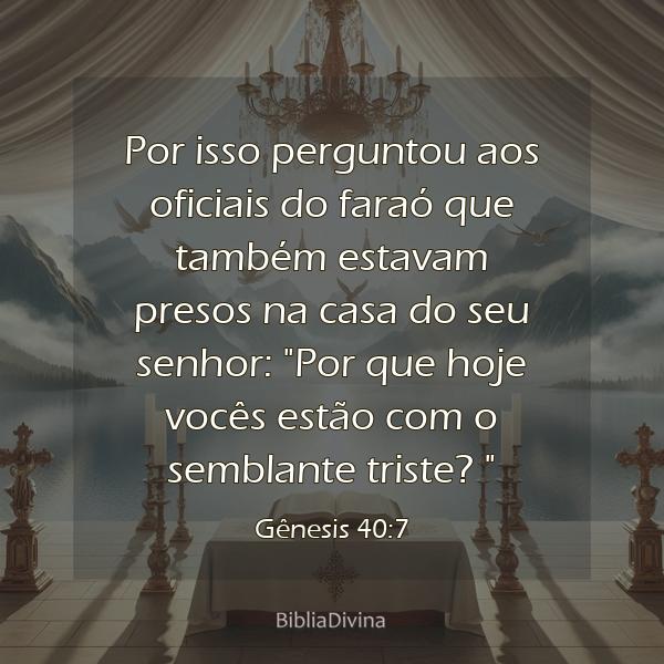 Gênesis 40:7