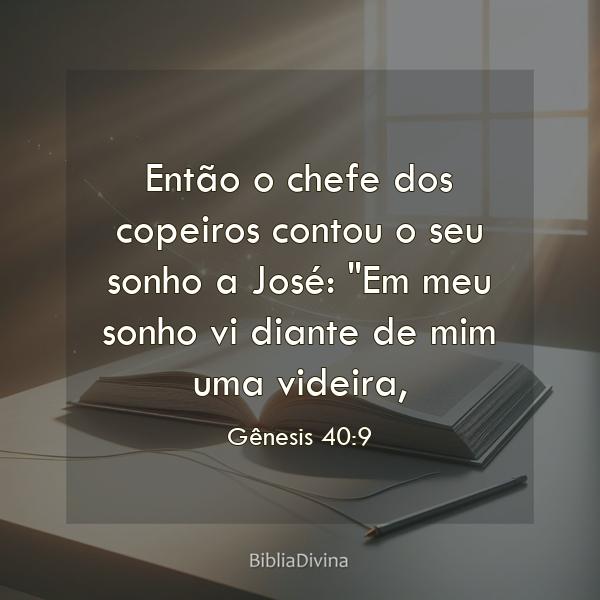 Gênesis 40:9