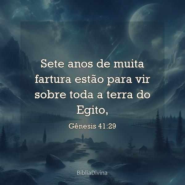 Gênesis 41:29