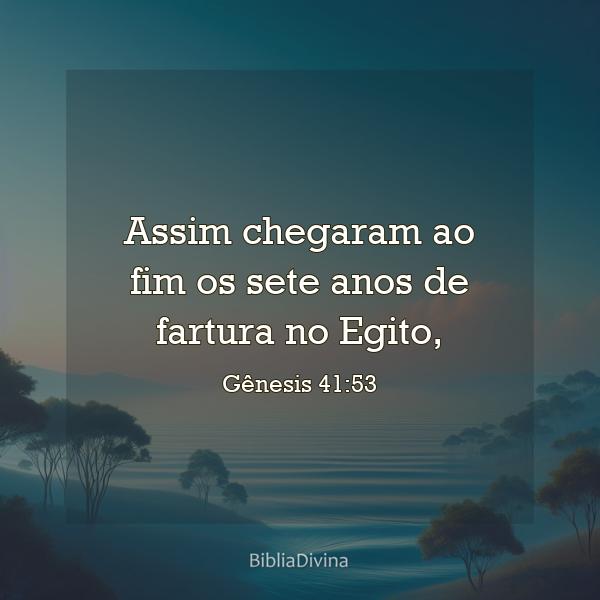 Gênesis 41:53