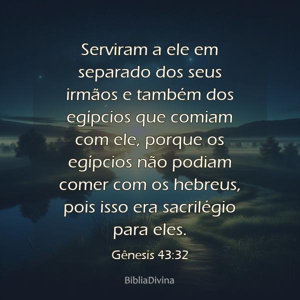 Gênesis 43:32