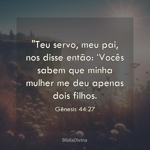 Gênesis 44:27