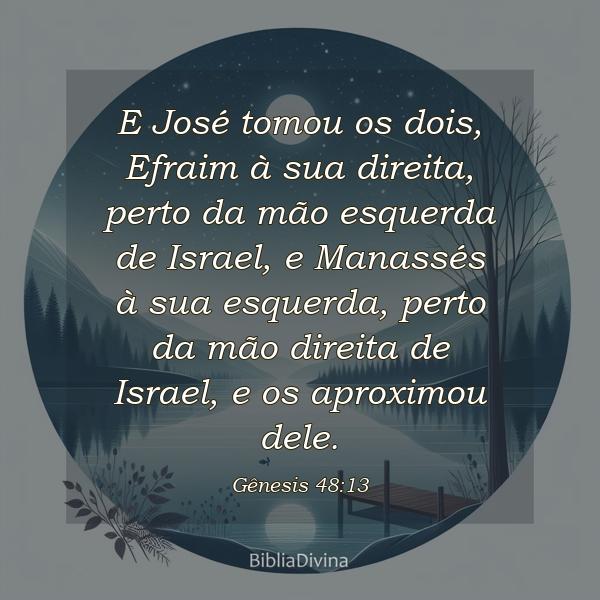 Gênesis 48:13