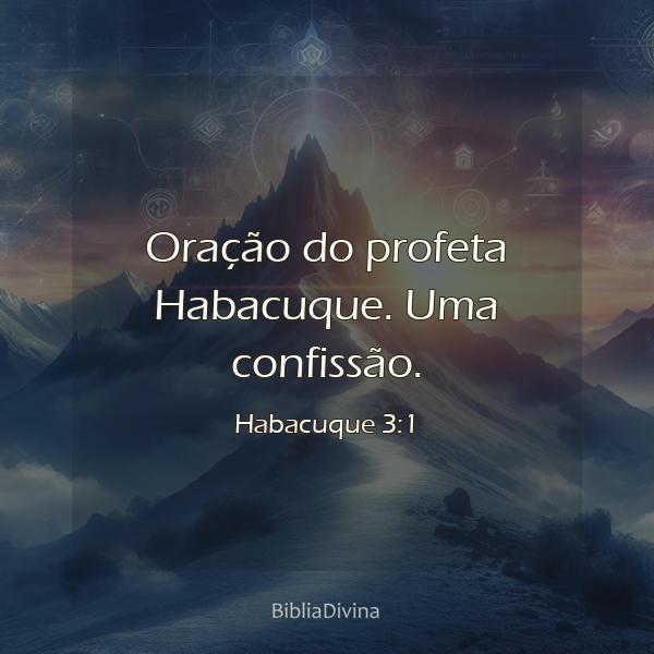 Habacuque 3:1