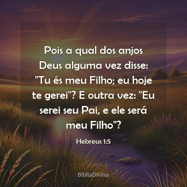 Hebreus 1:5