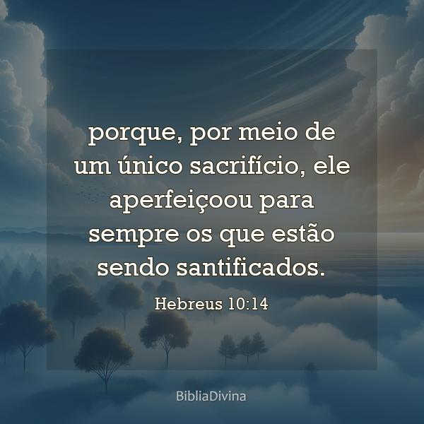 Hebreus 10:14