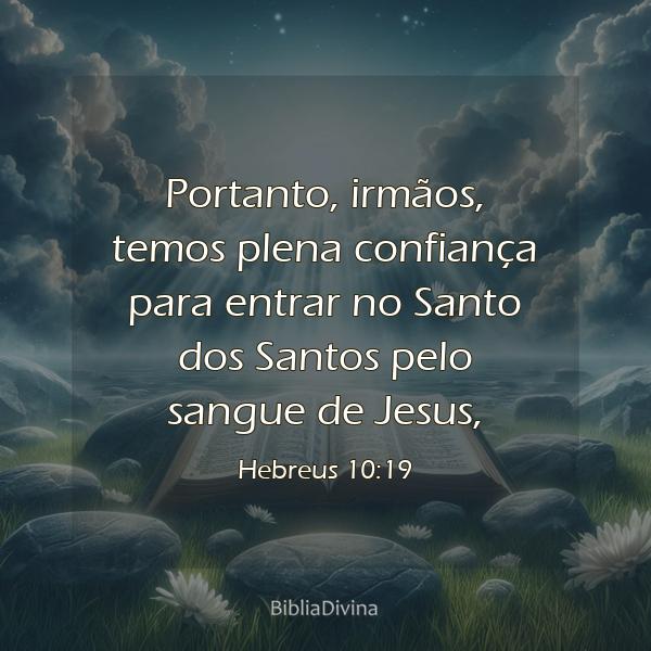 Hebreus 10:19