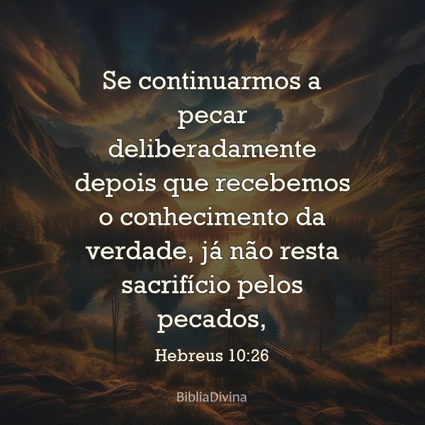 Hebreus 10:26