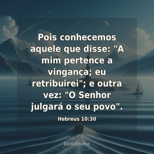 Hebreus 10:30