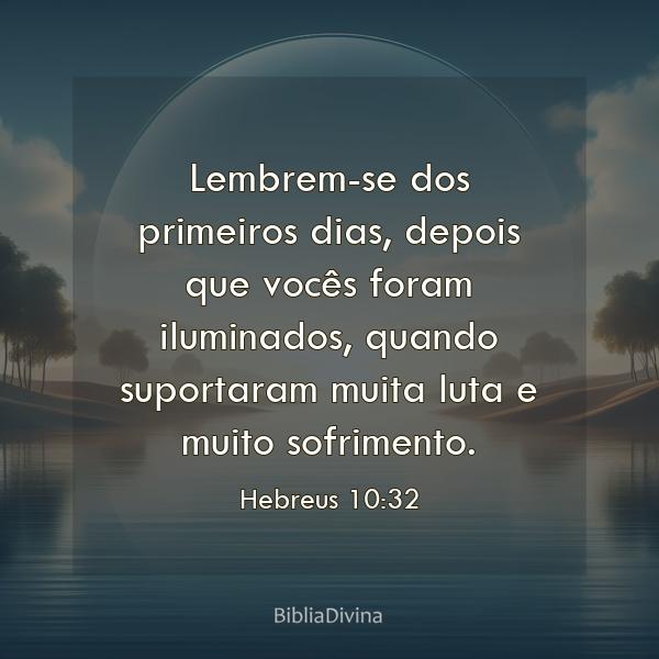 Hebreus 10:32