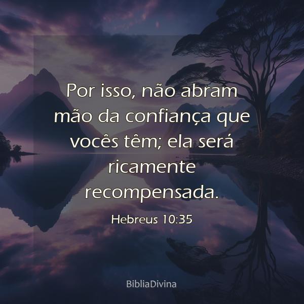 Hebreus 10:35