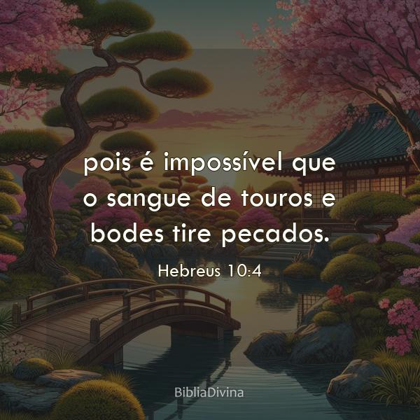 Hebreus 10:4