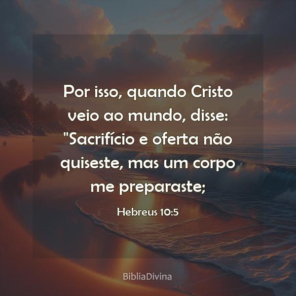 Hebreus 10:5