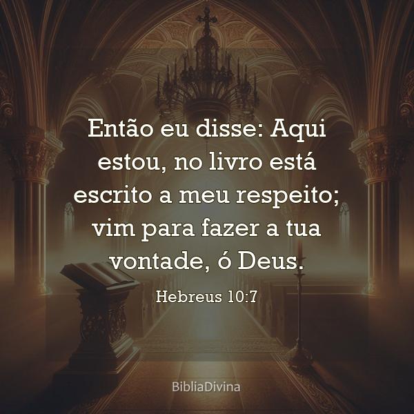 Hebreus 10:7