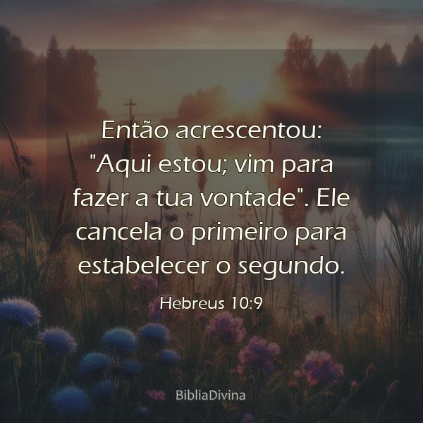 Hebreus 10:9