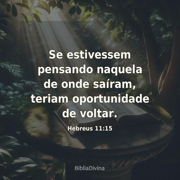 Hebreus 11:15