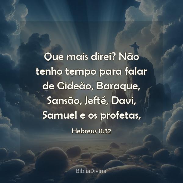 Hebreus 11:32