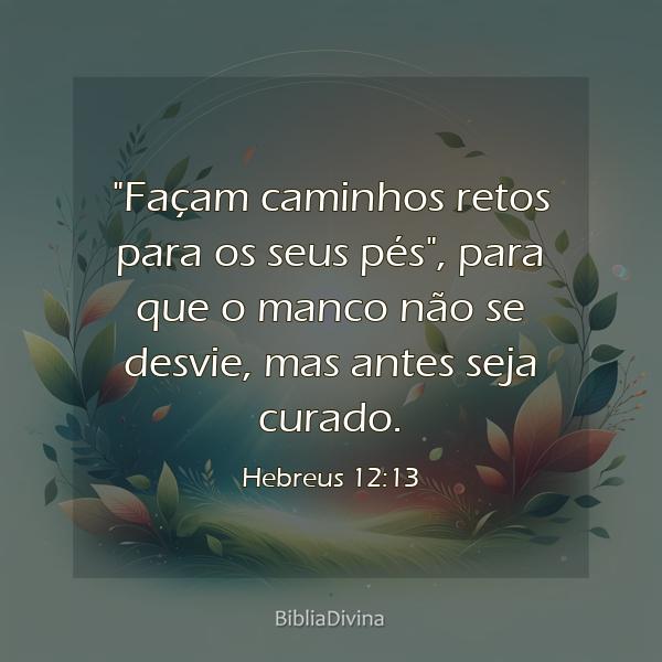 Hebreus 12:13