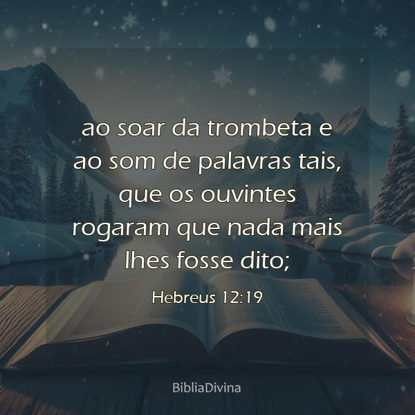 Hebreus 12:19