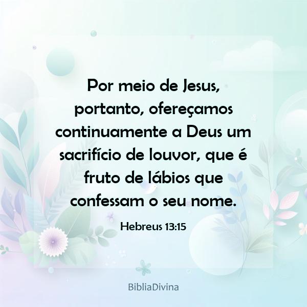 Hebreus 13:15