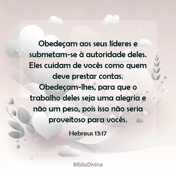 Hebreus 13:17