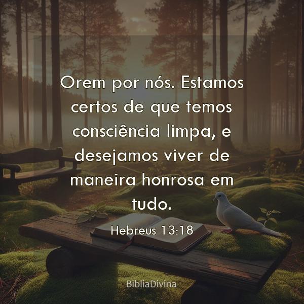 Hebreus 13:18