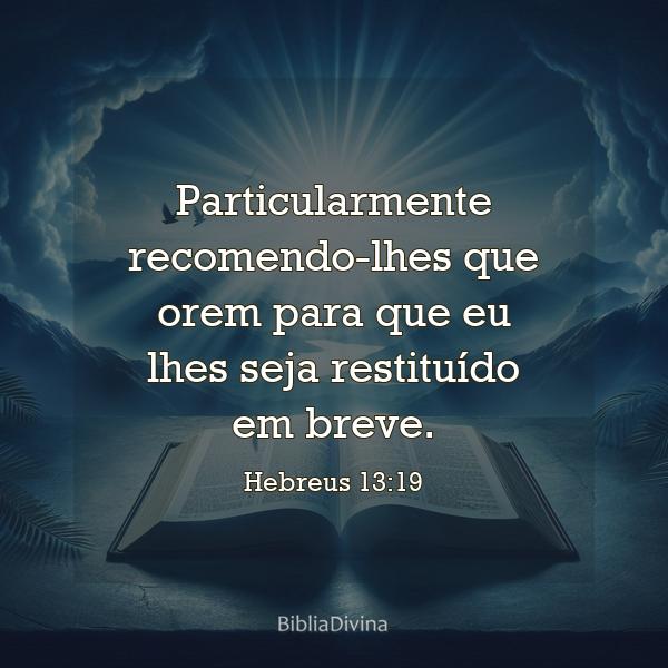 Hebreus 13:19