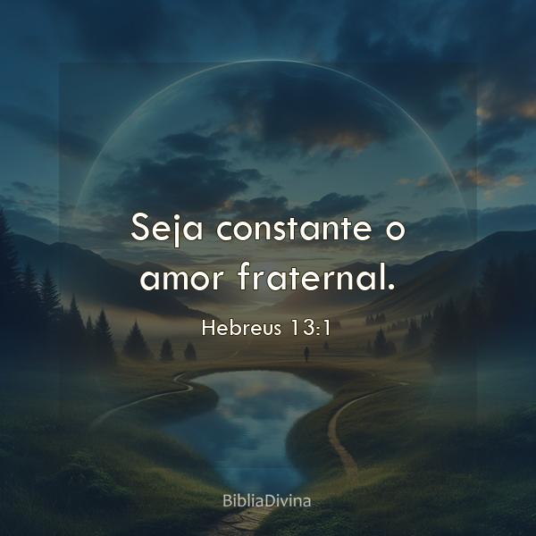 Hebreus 13:1