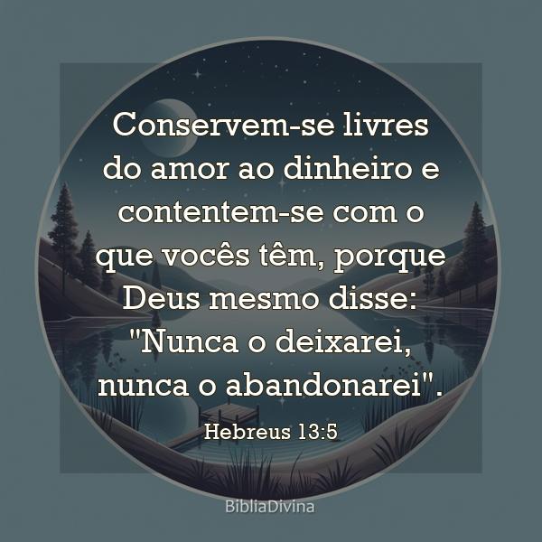 Hebreus 13:5