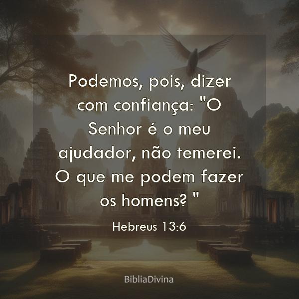 Hebreus 13:6