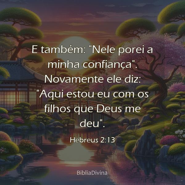 Hebreus 2:13