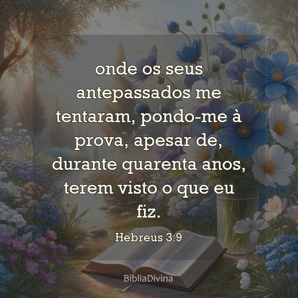 Hebreus 3:9