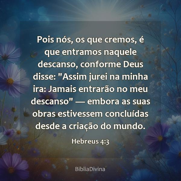 Hebreus 4:3