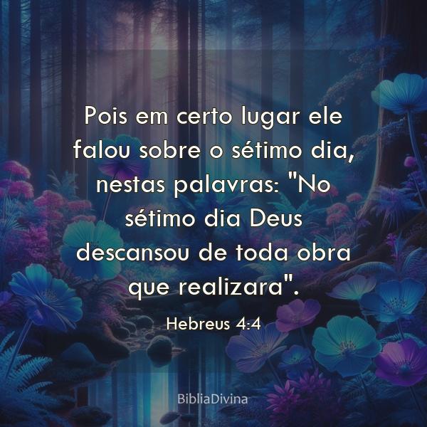 Hebreus 4:4