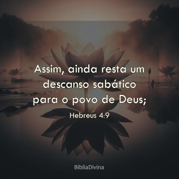 Hebreus 4:9