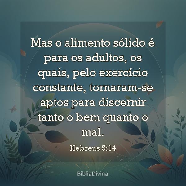 Hebreus 5:14