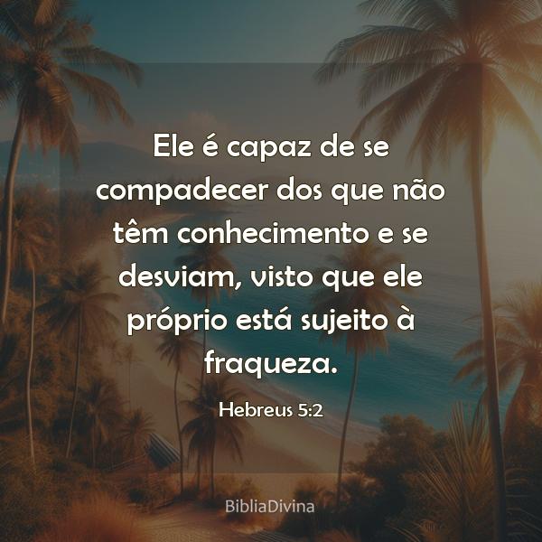 Hebreus 5:2