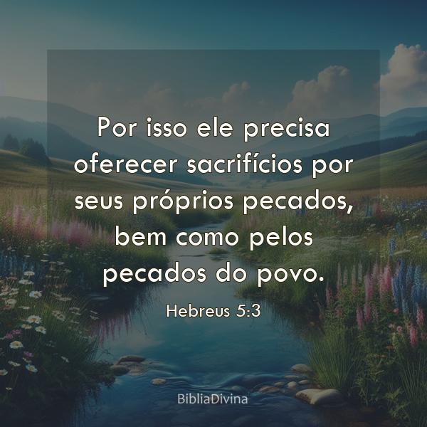 Hebreus 5:3