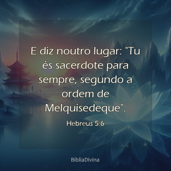 Hebreus 5:6