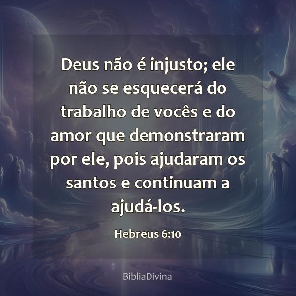 Hebreus 6:10