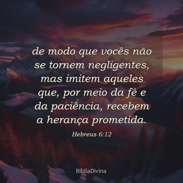 Hebreus 6:12