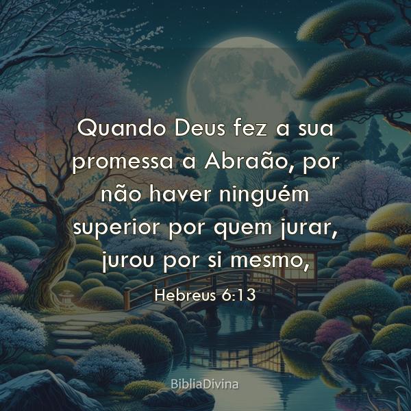 Hebreus 6:13