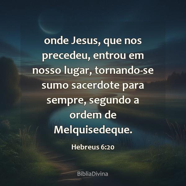 Hebreus 6:20