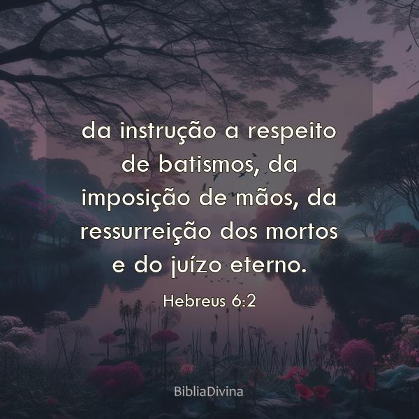 Hebreus 6:2