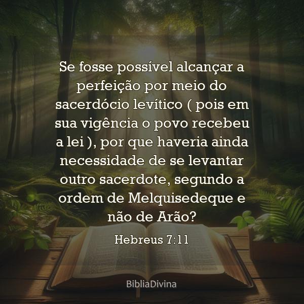 Hebreus 7:11