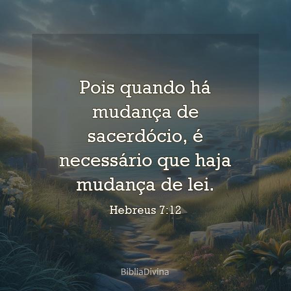 Hebreus 7:12