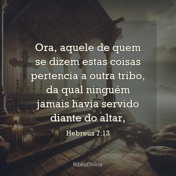 Hebreus 7:13