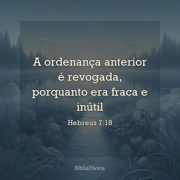 Hebreus 7:18