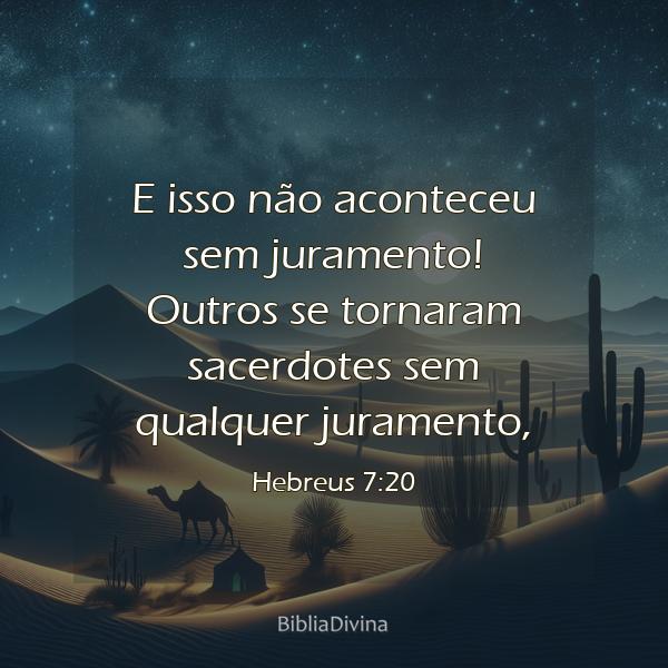 Hebreus 7:20